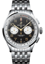 Load image into Gallery viewer, Breitling Premier B01 Chronograph 42 Norton Watch - Steel - Black Dial - Steel Bracelet - AB0118A21B1A1 - Luxury Time NYC