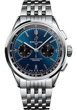 Load image into Gallery viewer, Breitling Premier B01 Chronograph 42 Watch - Stainless Steel - Blue Dial - Metal Bracelet - AB0118221C1A1 - Luxury Time NYC