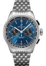 Load image into Gallery viewer, Breitling Premier B01 Chronograph Watch - 42mm Steel Case - Blue Dial - Steel Bracelet - AB0118A61C1A1 - Luxury Time NYC
