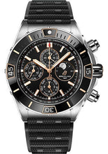 Load image into Gallery viewer, Breitling Super Chronomat 44 Four-Year Calendar Watch - Steel and 18K Red Gold - Black Dial - Black Rubber Strap - Folding Buckle - I19320251B1S1 - Luxury Time NYC