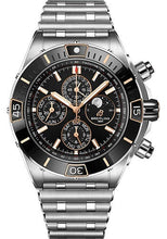 Load image into Gallery viewer, Breitling Super Chronomat 44 Four-Year Calendar Watch - Steel and 18K Red Gold - Black Dial - Metal Bracelet - I19320251B1A1 - Luxury Time NYC