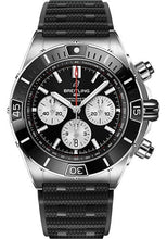 Load image into Gallery viewer, Breitling Super Chronomat B01 44 Watch - Stainless Steel - Black Dial - Black Rubber Strap - Folding Buckle - AB0136251B1S1 - Luxury Time NYC