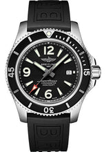 Load image into Gallery viewer, Breitling Superocean Automatic 44 Watch - Stainless Steel - Black Dial - Black Rubber Strap - Folding Buckle - A17367D71B1S2 - Luxury Time NYC