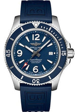 Load image into Gallery viewer, Breitling Superocean Automatic 44 Watch - Stainless Steel - Blue Dial - Blue Rubber Strap - Folding Buckle - A17367D81C1S2 - Luxury Time NYC