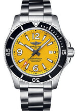 Load image into Gallery viewer, Breitling Superocean Automatic 44 Watch - Stainless Steel - Yellow Dial - Metal Bracelet - A17367021I1A1 - Luxury Time NYC