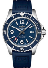 Load image into Gallery viewer, Breitling Superocean Automatic 44 Watch - Steel - Blue Dial - Blue Diver Pro III Strap - Tang Buckle - A17367D81C1S1 - Luxury Time NYC