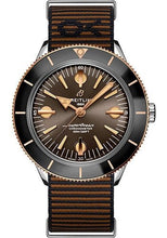Load image into Gallery viewer, Breitling Superocean Heritage &#39;57 Outerknown Limited Edition Watch - Steel and 18K Red Gold - Bronze Dial - Brown Econyl® Yarn Strap - Tang Buckle Limited Edition of 500 - U103701A1Q1W1 - Luxury Time NYC
