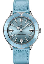Load image into Gallery viewer, Breitling Superocean Heritage ‚Äô57 Pastel Paradise Watch - Stainless Steel - Aquamarine Dial - Aquamarine Calfskin Leather Strap - Folding Buckle - A10340161C1X1 - Luxury Time NYC
