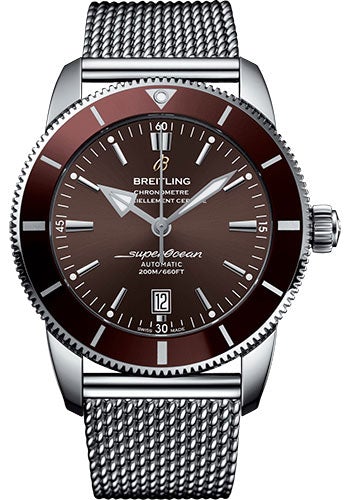 Breitling Superocean Heritage II 46 Watch - Steel Case - Copperhead Bronze Dial - Steel Strap - Ocean Classic Bracelet - AB202033/Q618/152A - Luxury Time NYC