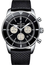 Load image into Gallery viewer, Breitling Superocean Heritage II B01 Chronograph 44 Watch - Steel Case - Black Dial - Black Rubber Aero Classic Strap - AB0162121B1S1 - Luxury Time NYC