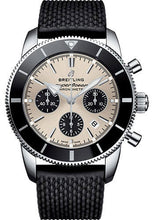 Load image into Gallery viewer, Breitling Superocean Heritage II B01 Chronograph 44 Watch - Steel Case - Silver Dial - Black Rubber Aero Classic Strap - AB0162121G1S1 - Luxury Time NYC