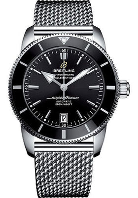 Breitling Superocean Heritage II B20 Automatic 42 Watch - Steel Case - Volcano Black Dial - Steel Ocean Classic Bracelet - AB2010121B1A1 - Luxury Time NYC