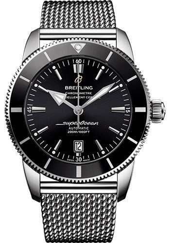 Breitling Superocean Heritage II B20 Automatic 46 Watch - Steel Case - Volcano Black Dial - Steel Ocean Classic Bracelet - AB2020121B1A1 - Luxury Time NYC