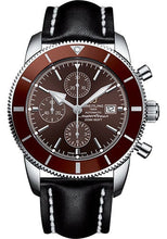 Load image into Gallery viewer, Breitling Superocean Heritage II Chronograph 46 Watch - Steel Case - Copperhead Bronze Dial - Black Leather Strap - A1331233/Q616/442X/A20D.1 - Luxury Time NYC
