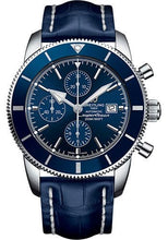 Load image into Gallery viewer, Breitling Superocean Heritage II Chronograph 46 Watch - Steel Case - Gun Blue Dial - Blue Croco Strap - A1331216/C963/747P/A20D.1 - Luxury Time NYC