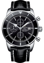 Load image into Gallery viewer, Breitling Superocean Heritage II Chronograph 46 Watch - Steel Case - Volcano Black Dial - Black Croco Strap - A1331212/BF78/761P/A20D.1 - Luxury Time NYC