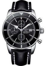 Load image into Gallery viewer, Breitling Superocean Heritage II Chronograph 46 Watch - Steel Case - Volcano Black Dial - Black Leather Strap - A1331212/BF78/442X/A20D.1 - Luxury Time NYC
