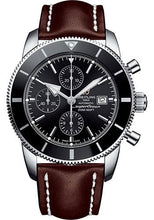 Load image into Gallery viewer, Breitling Superocean Heritage II Chronograph 46 Watch - Steel Case - Volcano Black Dial - Brown Leather Strap - A1331212/BF78/444X/A20D.1 - Luxury Time NYC