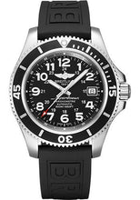 Load image into Gallery viewer, Breitling Superocean II 42 Watch - Steel - Volcano Black Dial - Black Diver Pro III Strap - Tang Buckle - A17365C91B1S1 - Luxury Time NYC