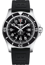 Load image into Gallery viewer, Breitling Superocean II 44 Watch - Steel - Volcano Black Dial - Black Diver Pro III Strap - Folding Buckle - A17392D71B1S2 - Luxury Time NYC