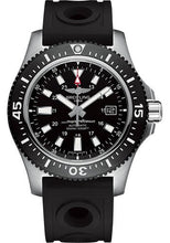 Load image into Gallery viewer, Breitling Superocean II 44 Watch - Steel - Volcano Black Dial - Black Ocean Racer II Strap - Tang Buckle - Y1739310/BF45/227S/A20SS.1 - Luxury Time NYC