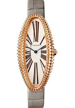 Load image into Gallery viewer, Cartier Baignoire Allongee Watch - 47 mm Pink Gold Case - Light Gray Strap - WGBA0009 - Luxury Time NYC