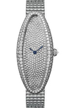 Load image into Gallery viewer, Cartier Baignoire Allongee Watch - 47 mm White Gold Case - Diamond Bracelet - HPI01306 - Luxury Time NYC