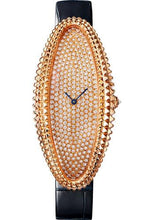 Load image into Gallery viewer, Cartier Baignoire Allongee Watch - 52 mm Pink Gold Case - Diamond Dial - Midnight Blue Strap - WJBA0017 - Luxury Time NYC