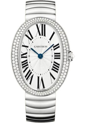 Cartier Baignoire Watch - Large White Gold Diamond Case - Gold Bracelet - WB520010 - Luxury Time NYC
