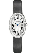 Load image into Gallery viewer, Cartier Baignoire Watch - Small White Gold Diamond Case - Fabric Strap - WB520008 - Luxury Time NYC