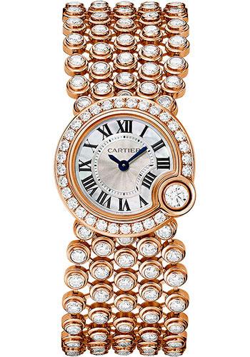 Cartier Ballon Blanc de Cartier Watch - 24.2 mm Pink Gold Case - Mother-of-Pearl Diamond Dial - Mother Of Pearl Bracelet - HPI00758 - Luxury Time NYC