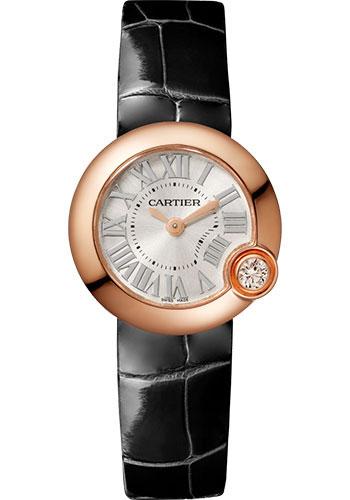 Cartier Ballon Blanc de Cartier Watch - 26 mm Pink Gold Case - Black Alligator Strap - WGBL0002 - Luxury Time NYC