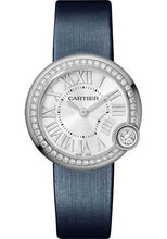 Load image into Gallery viewer, Cartier Ballon Blanc de Cartier Watch - 30 mm Steel Diamond Case - Silver Dial - Calfskin Strap - W4BL0003 - Luxury Time NYC