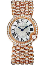 Cartier Ballon Blanc de Cartier Watch - 30.2 mm Pink Gold Case - Diamond Bezel - Mother-of-Pearl Diamond Dial - Mother Of Pearl Bracelet - HPI00759 - Luxury Time NYC