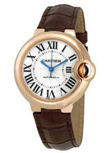 Load image into Gallery viewer, Cartier Ballon Bleu de Cartier Watch - 33 mm Pink Gold Case - Brown Alligator Strap - W6920097 - Luxury Time NYC
