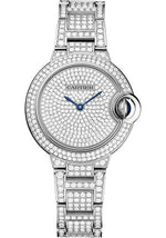 Cartier Ballon Bleu de Cartier Watch - 33 mm White Gold Diamond Case - Diamond Paved Dial - Diamond Bracelet - HPI00562 - Luxury Time NYC