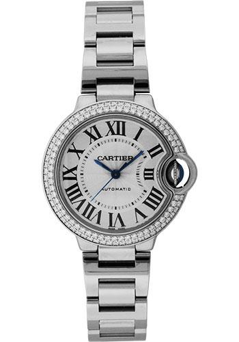 Cartier Ballon Bleu de Cartier Watch - 33 mm White Gold Diamond Case - WE902065 - Luxury Time NYC