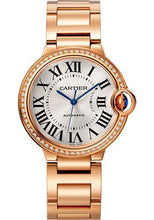 Load image into Gallery viewer, Cartier Ballon Bleu de Cartier Watch - 36 mm Pink Gold Case - Diamond Bezel - WJBB0037 - Luxury Time NYC