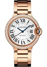 Load image into Gallery viewer, Cartier Ballon Bleu de Cartier Watch - 36 mm Rose Gold Diamond Case - Silvered Dial - Interchangeable Bracelet - WJBB0067 - Luxury Time NYC