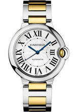 Load image into Gallery viewer, Cartier Ballon Bleu de Cartier Watch - 36 mm Steel and Yellow Gold Case - Silvered Dial - Interchangeable Two-Tone Bracelet - W2BB0030 - Luxury Time NYC