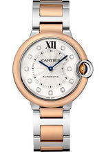 Load image into Gallery viewer, Cartier Ballon Bleu de Cartier Watch - 36 mm Steel Case - Pink Gold Bezel - Diamond Dial - W3BB0013 - Luxury Time NYC
