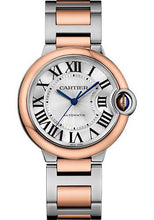 Load image into Gallery viewer, Cartier Ballon Bleu de Cartier Watch - 36 mm Steel Case - Pink Gold Bezel - W2BB0003 - Luxury Time NYC