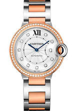 Load image into Gallery viewer, Cartier Ballon Bleu de Cartier Watch - 36 mm Steel Case - Pink Gold Diamond Bezel - Diamond Dial - Steel And Pink Gold Bracelet - WE902078 - Luxury Time NYC