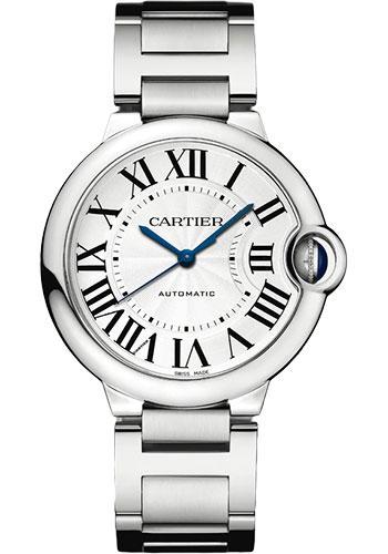 Cartier Ballon Bleu de Cartier Watch - 36 mm Steel Case - Silver Dial - Interchangeable Bracelet - WSBB0048 - Luxury Time NYC