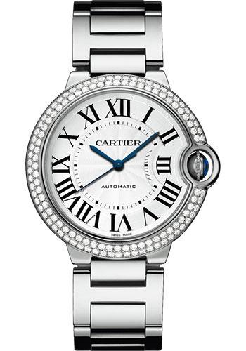 Cartier Ballon Bleu de Cartier Watch - 36 mm White Gold Diamond Case - WJBB0008 - Luxury Time NYC
