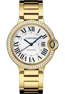 Cartier Ballon Bleu de Cartier Watch - 36 mm Yellow Gold Case - Double Diamond Bezel - WJBB0007 - Luxury Time NYC