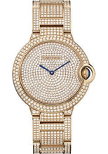 Load image into Gallery viewer, Cartier Ballon Bleu de Cartier Watch - 36.6 mm Pink Gold Diamond Case - Diamond Paved Dial - Diamond Bracelet - HPI00489 - Luxury Time NYC