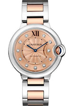 Load image into Gallery viewer, Cartier Ballon Bleu de Cartier Watch - 36.6 mm Steel And Pink Gold Case - Pink Gold Dial - WE902054 - Luxury Time NYC