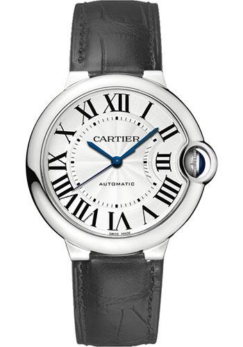 Cartier Ballon Bleu de Cartier Watch - 36.6 mm Steel Case - Black Alligator Strap - W69017Z4 - Luxury Time NYC