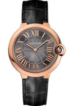 Load image into Gallery viewer, Cartier Ballon Bleu De Cartier Watch - 40 mm Pink Gold Case - Gray Dial - Gray Alligator Strap - W6920089 - Luxury Time NYC
